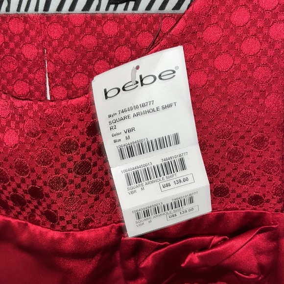 (A) NWT red Bebe dress size medium - Picture 3 of 7